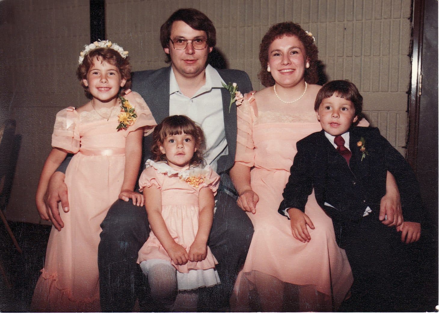Family portrait with two young children