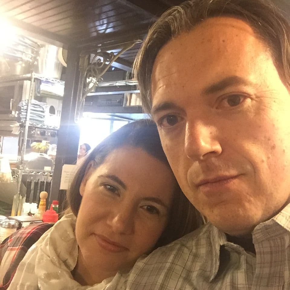 Man and woman close portrait