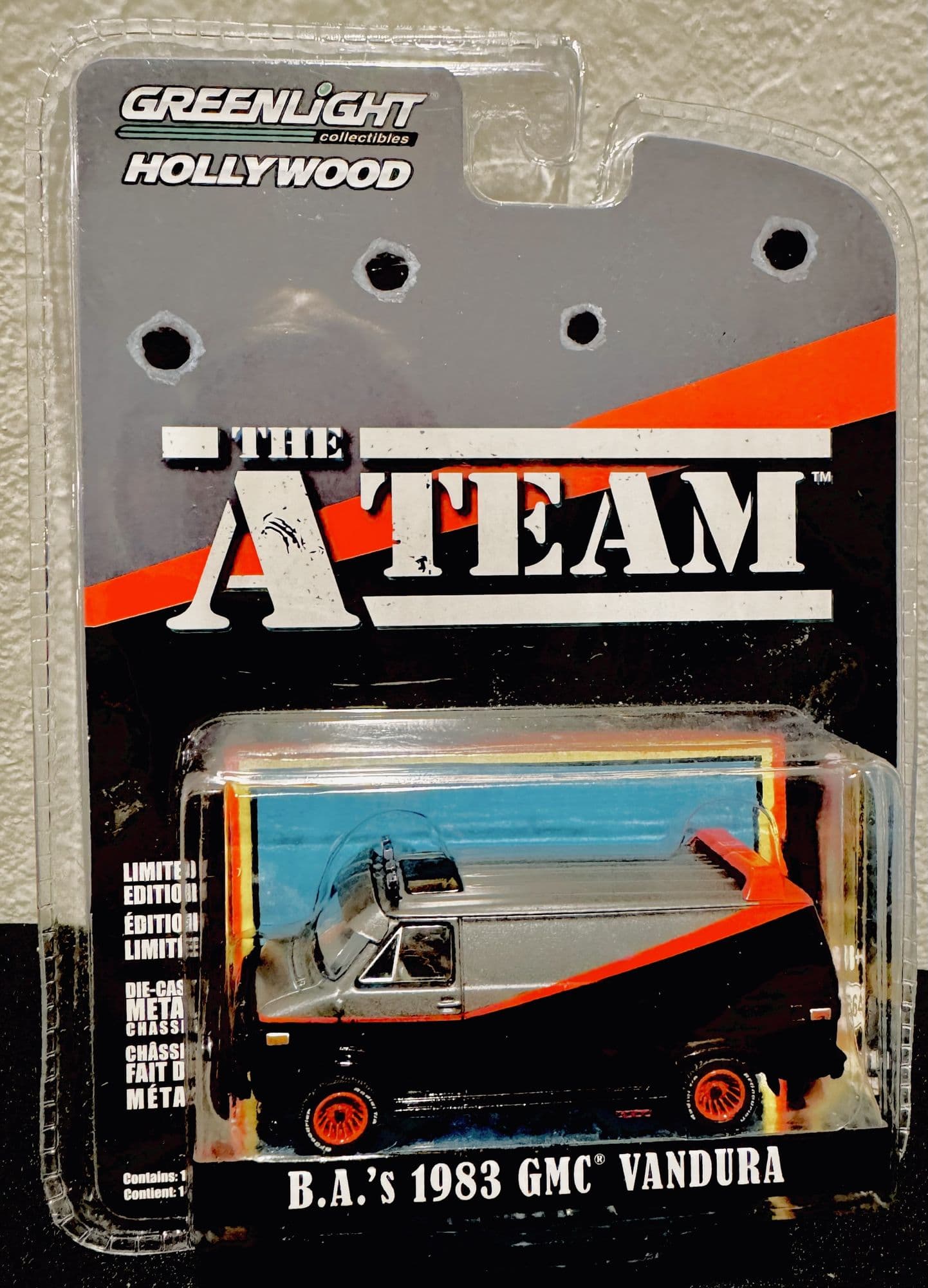 Toy A-Team van in packaging